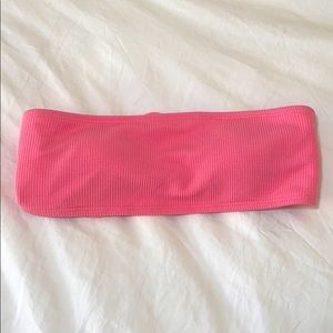 Pink Strapless bikini top